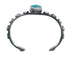 Native American Sterling Silver Turquoise Cuff Bracelet AX129805